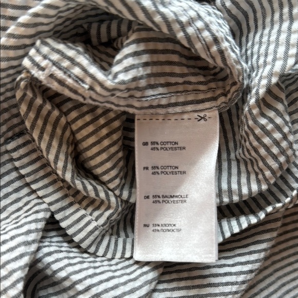 Harbor Bay Blue Casual Button Down Shirt Lightweight Cotton - Picture 5 of 6